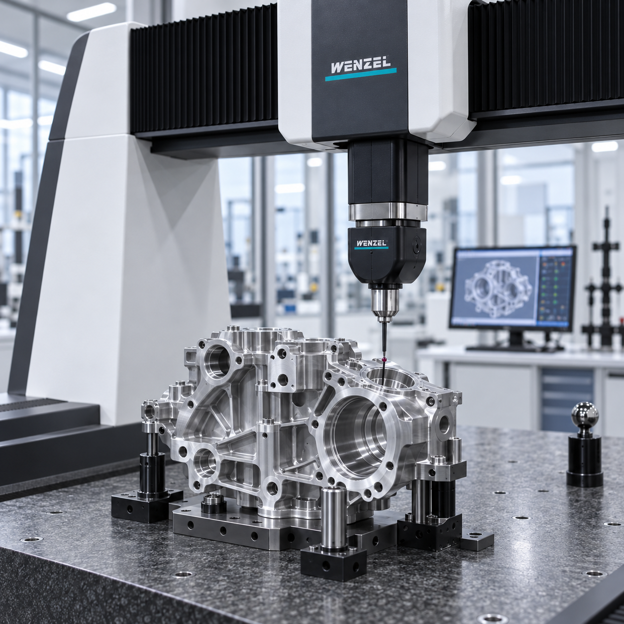 CMM para usinagem de precisão e controle dimensional