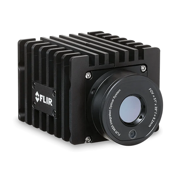 Câmera da família FLIR A40 A50 A70 em imagem oficial de kit de pesquisa